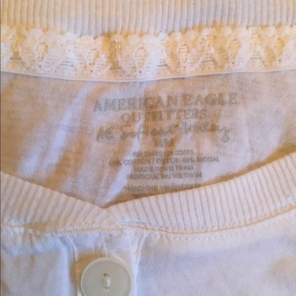 3 - AMERICAN EAGLE SOFT HENLEY LONG SLEEVE T-SHIRT - Picture 7 of 8